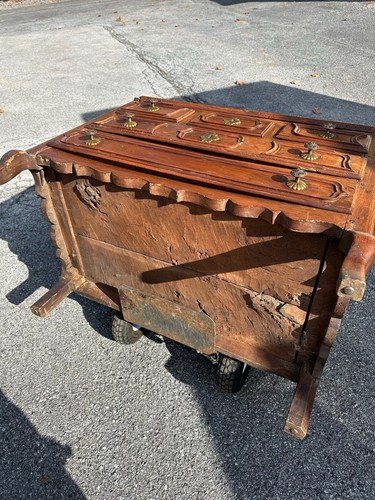 1700s french country slant lid desk raised panels louis wonderul antique - Picture 23 of 23