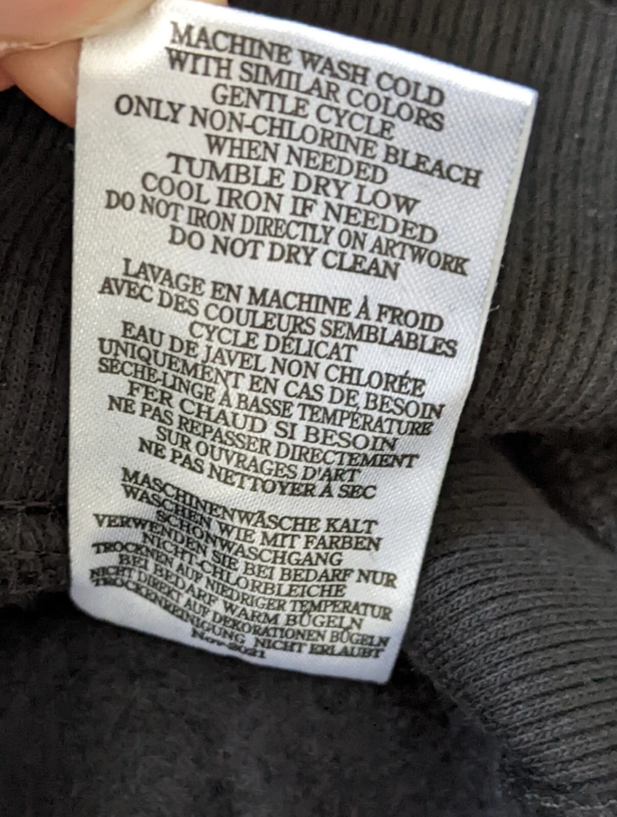 VETEMENTS Giacca con cappuccio e zip Peloton piccola nera rosa coulisse Rainbow Pride S