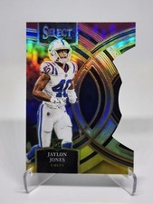 2023 Panini Select Red and Yellow Prizms Die Cuts Jaylon Jones Colts