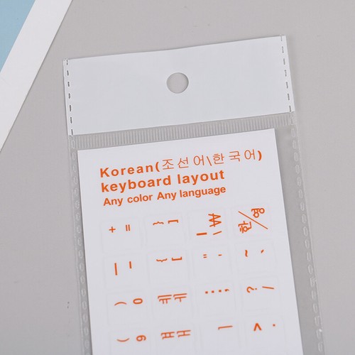 Wear-resistant Korean Letter Transparent Self-adhesive Keyboard Stickers! - Zdjęcie 7 z 16