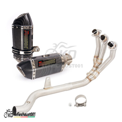 For Triumph Trident 660 Tiger 660 Whole Exhaust System Front Link Pipe Mufflers