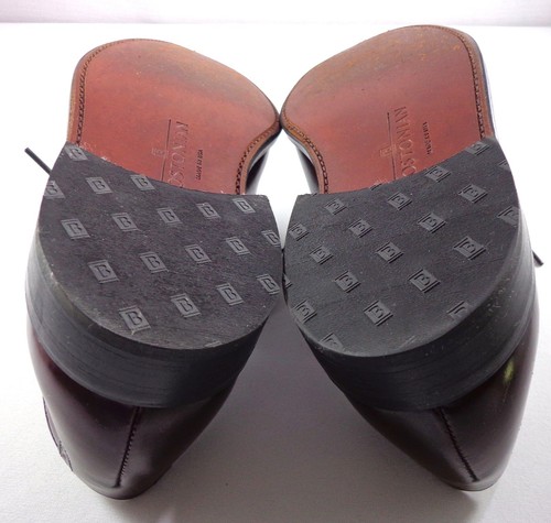 Bostonian Oxfords Mens Burgundy Brown Leather Cap Toe Shoes Size 11 D - Picture 10 of 12