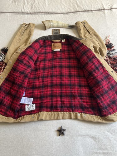 Levis Justin Timberlake Trucker Jacket M Type 3 Duckcloth Tan Brown Fresh Leaves - Imagen 16 de 23