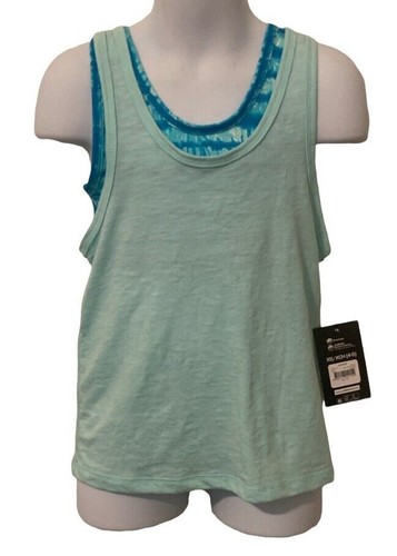Athletic Works Girls Active Bra Tank Top Geometric Size XS/XCH Blue - Picture 2 of 7