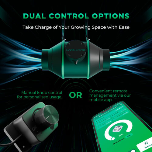 Mars Hydro Smart Kit Ventilateur en Ligne 4" + Filtre à Carbone pour Tente de Culture - Photo 3/8