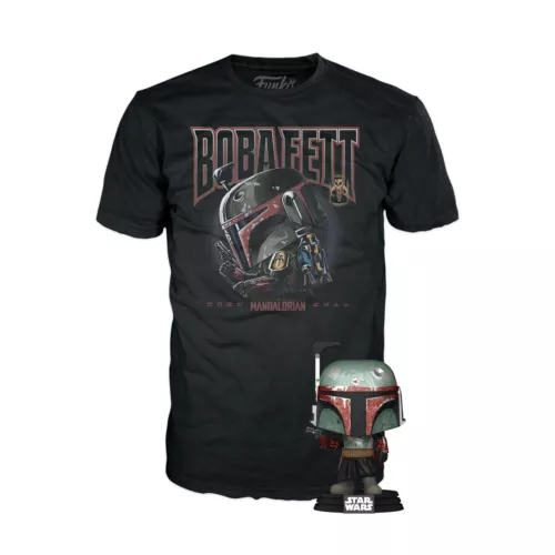 Funko POP! Tees: Star Wars Boba Fett T-Shirt & Vinyl Figure Set