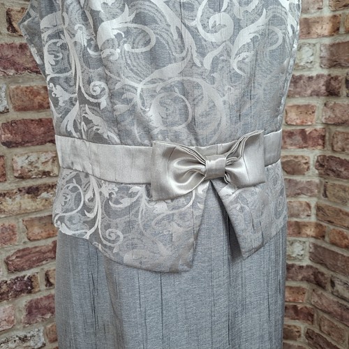 Roman Dress Suit Silver UK 16 Shimmer Below Knee Wedding Party - Picture 4 of 21