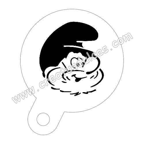 Stencil infantil para cupcake café dra juguetes pitufo bob cars princesa sofia - Imagen 8 de 10