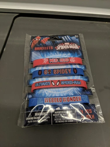 Ultimate Spider-Man Rubber Bracelets Party Favors 4 Bracelets New Marvel