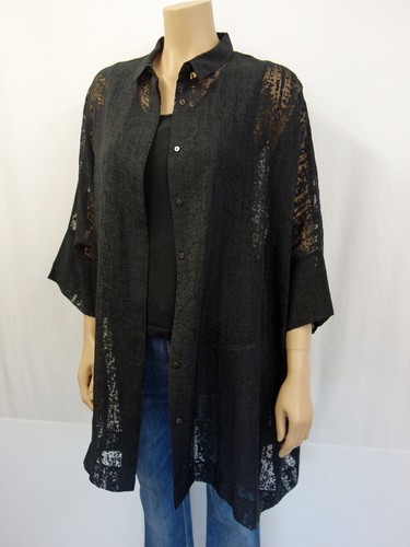 Okishi Bluse Designer Schwarz Gr Blusenjacke Oversize Neu Blouse Usa12 Brandy 40 RUqwxdnZ