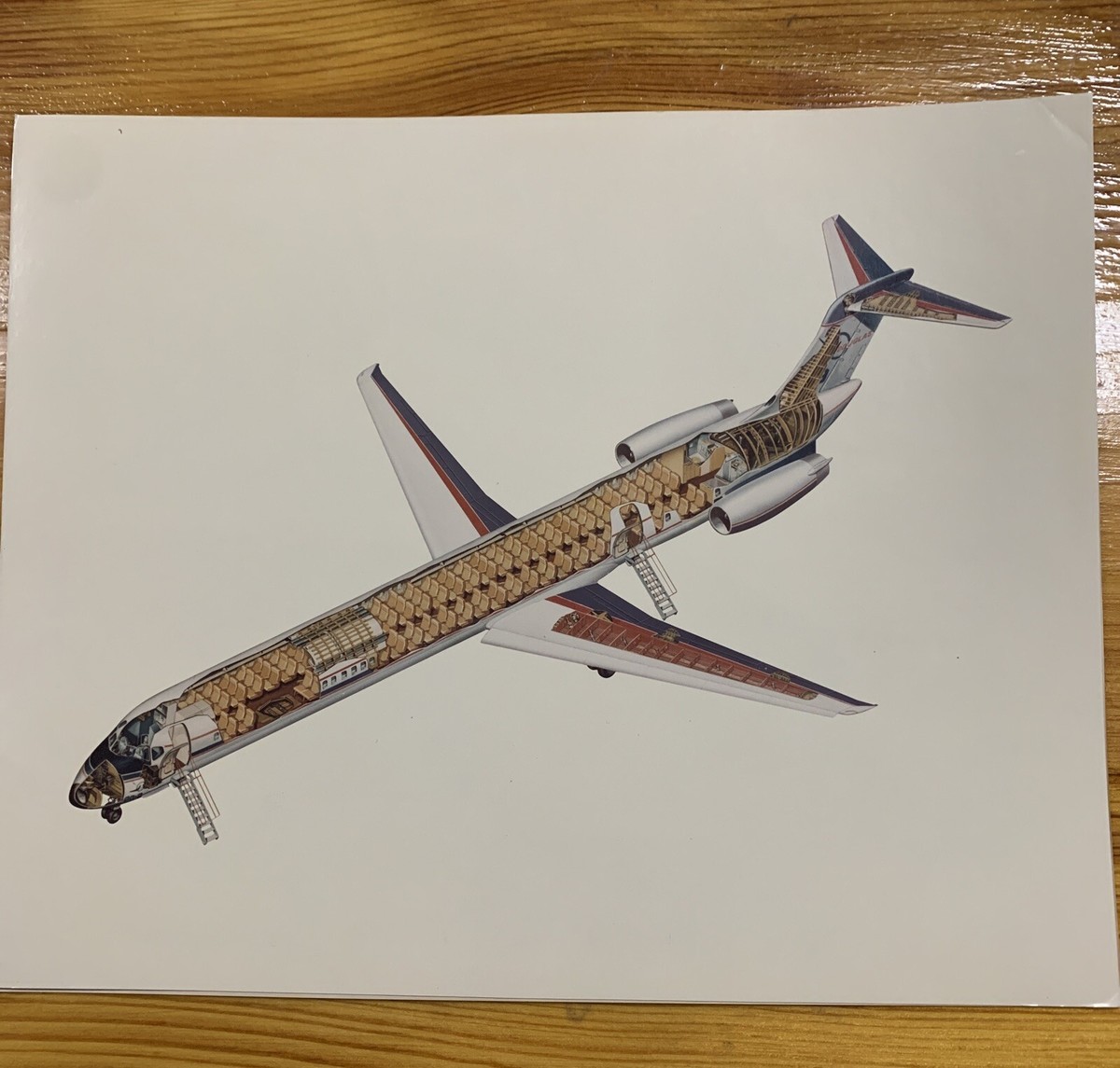 MCDONNELL DOUGLAS DC-9 SUPER 80」アートポスター