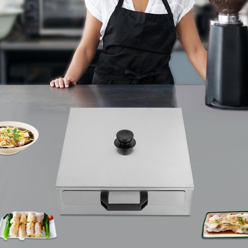 Kitchen Stainless Steel Rice Noodle Roll Machine Food Steamer With Trays & Lid