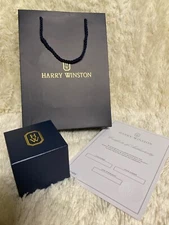 Harry Winston Ring/ Pendant & Earrings Jewelry case with Shopping Bag Outer box