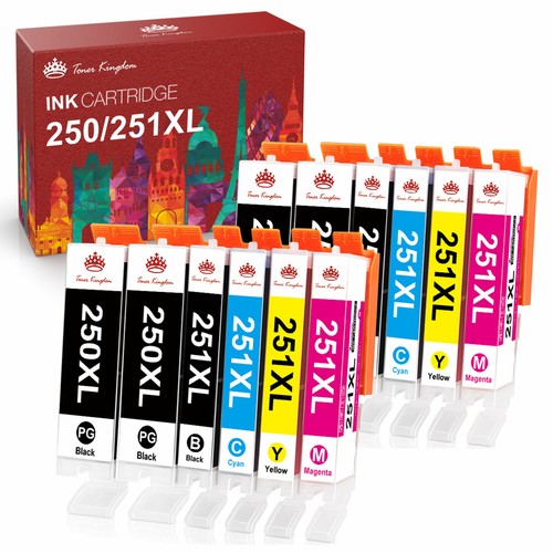 Ink Cartridges for Canon PGI-250XL CLI-251 XL Pixma MG5620 MG5520 MG6620 MX922 - Imagen 10 de 21