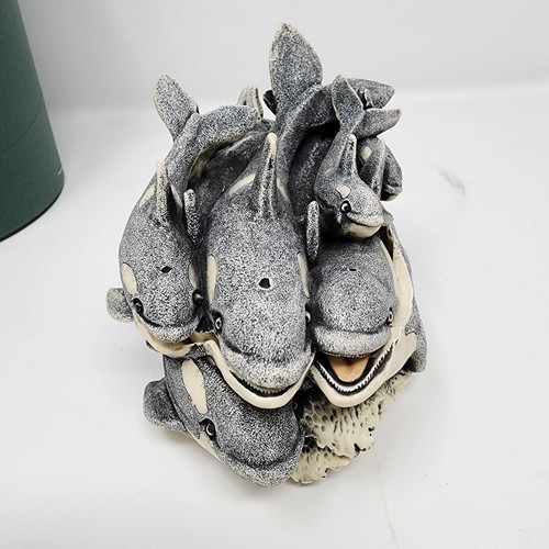 Harmony Kingdom KILLING TIME - Orca pod with diver & shell inside, LE #1161/3600 - Bild 2 von 11