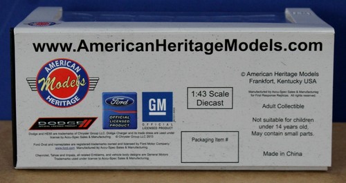 Dodge Charger R/T 2012 American Heritage AHM43 4 puertas Copperhead 1:43 como nuevo/caja - Imagen 6 de 6