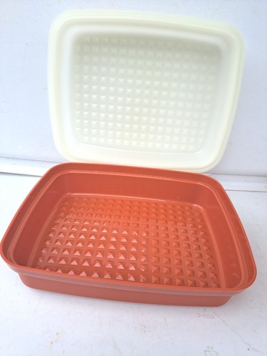 Vintage Tupperware #1518-2 Season-Serve Vorratsbehälter mit mattiertem transparentem Deckel - Bild 1 von 6