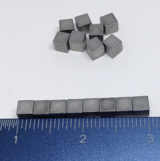 4 Tungsten Incremental Cubes 1/4" Pinewood Derby Car Weight for faster speeds eBay
