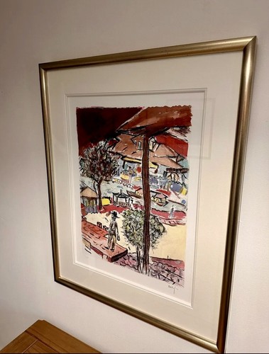 Bob DYLAN Art THE FISHERMAN 2009 HAND SIGNED & FRAMED Drawn blank - Picture 3 of 9