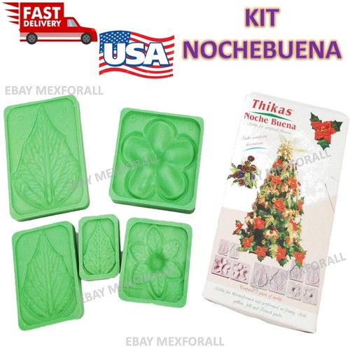 KIT Moldes de Flores 3D Espuma Artesanal Moldes de Flores Espuma Eva COMBO NOCHEBUENA - Imagen 3 de 4