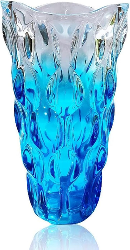 Unbreakable Flower Glass Vase 3.5Lb 9.5Inch Sparkle Vase Bohemian Style, for Cen - Picture 9 of 12