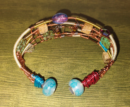 Renaissance Türkis Armband / Afrikanischer Türkis / Achat Quadrate / Glasperlen.. - Bild 2 von 7