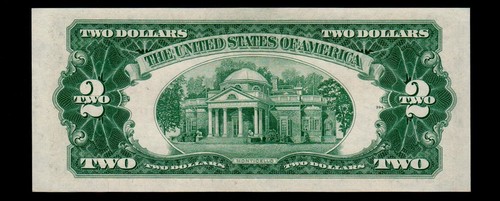 1953-C $2 United States Note Red Seal UNC - Picture 2 of 2