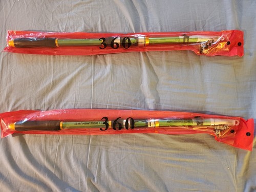 2 Telescoping Fishing Rods 10ft 5in