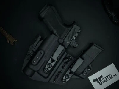 Davis Tactical-IWB Kydex Appendix Sidecar Holster For Glock 19/19/45/23 TLR1