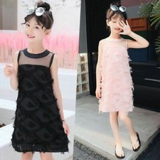 Flauschig Prinzessin Kleid Baby Mädchen Illusion Ausschnitt Ärmellos Brautkleid