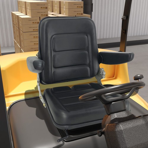 Sedile universale per carrello elevatore in PVC sedile per trattore rasaerba sedile per trattorino rasaerba - Foto 4 di 18