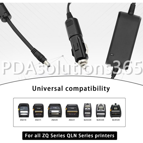 Car Charger for Zebra ZQ610 ZQ610 Plus QLN220 QLN320 QLN420 DC Vehicle Adapter - Picture 2 of 6