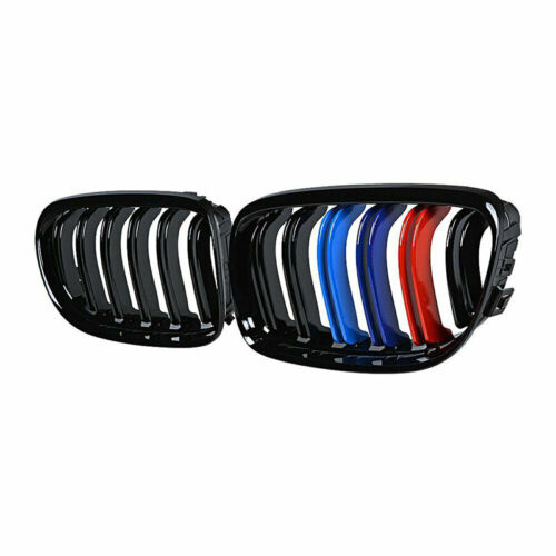M-Color Kidney Grille For BMW E90 E91 2009 2010 2011 325i 328i 335i Gloss Black - Foto 4 di 8