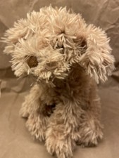 black and white cockapoo stuffed animal