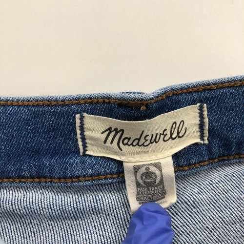 Jeans rectos de mezclilla de tiro alto Madewell Stovepipe 33 (se adapta a 37W 27L) NF121 - Imagen 7 de 10