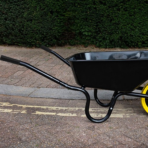 Black Rubber Wheelbarrow Handles Improve Gardening Experience 2 Pieces - Foto 12 di 56
