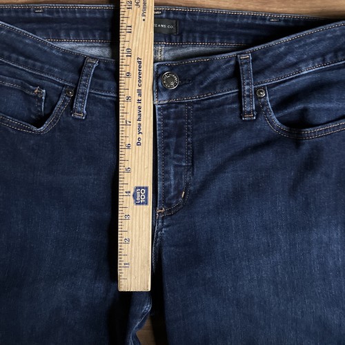 Silver Jeans Womens 14 L33 Blue Elyse Slim Boot Dark Wash Stretch Denim Pants - Picture 8 of 12