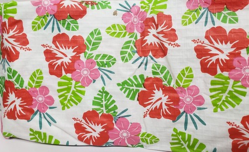 Peva Vinyl Kitchen Tablecloth, 52"x70" Oblong, TROPICAL FLOWERS & LEAVES, EH - Picture 9 of 20