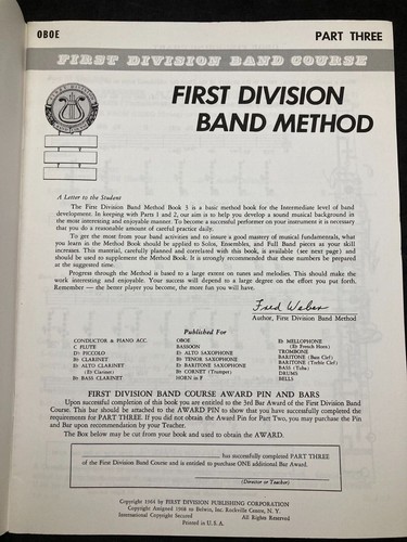 BELWIN MILLS First Division Band Method, Individual or Class Workbook, Part 3 - Picture 24 of 66