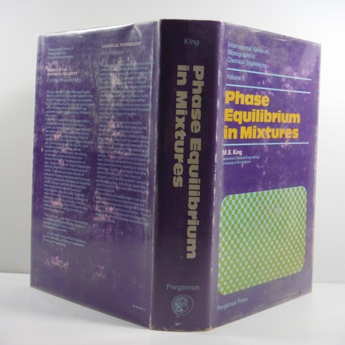 Phase Equilibrium in Mixtures Chemical Engineering hardcover by M. B. King 1969 - Bild 12 von 12
