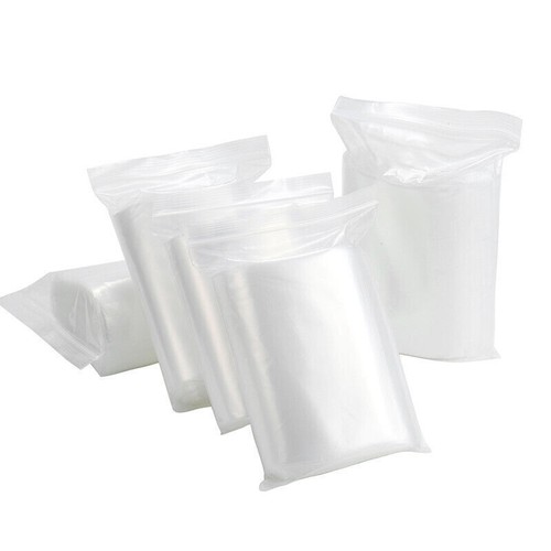 Clear Reclosable Seal Bag Plastic Poly Zipper Bags Zipper W/Hang Hole 4Mil THICK - Picture 10 of 13