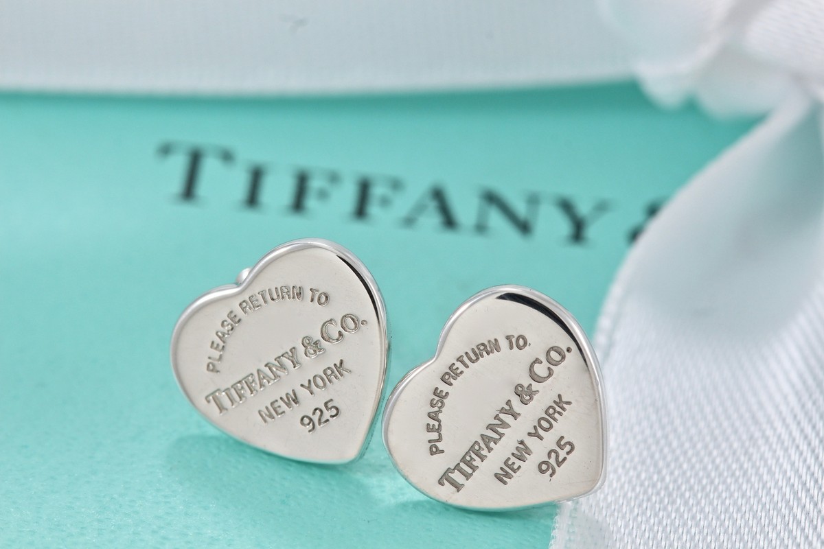 ホット セールの通販 Co. & Tiffany Return 925 Earrings Stud Tag Heart Tiffany to 小物