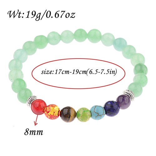 7 Chakra Healing Natural Stone Round Gemstone Yoga Energy Beads Bracelet Jewelry - Picture 71 of 148