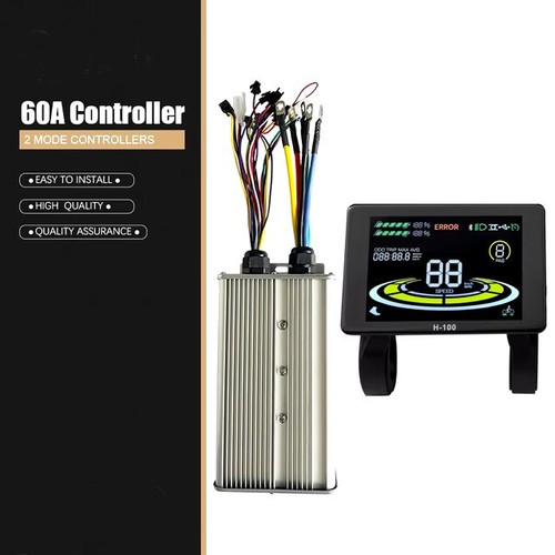 E-bike 48V-72V 1000W-3000W 60A Dual Mode Sine Wave Motor Controller +Display Kit - Picture 24 of 31