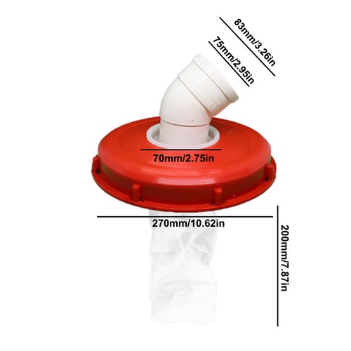IBC Tote Tank Cover with Filter Tank Cap Ton Barrel Filter Lid Cover - Picture 4 of 18