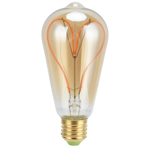 LED Birne Liebe Herz Pfirsich Herz Filament Antik Lampe Retro Birne 110V E27 SG