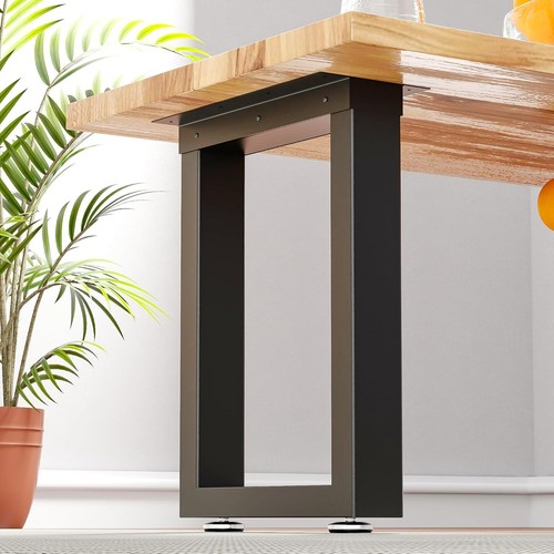 16" Metal Table Legs Square Heavy Duty Desk Bench Coffee Dining Furniture Base - Picture 9 of 12