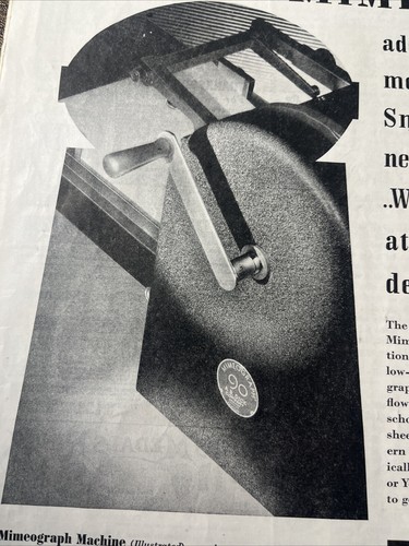 1938 Mimeograph Smaller School Model 90 Ad 10x13 - Picture 5 of 9