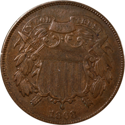 1868 Two (2) Cent Piece - Choice Great Deals From The Executive Coin Company