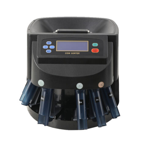 Münzzähler Maschine kommerzieller USD Sortierer/Einwickler/Roller Maschine Geld USA - Bild 11 von 13